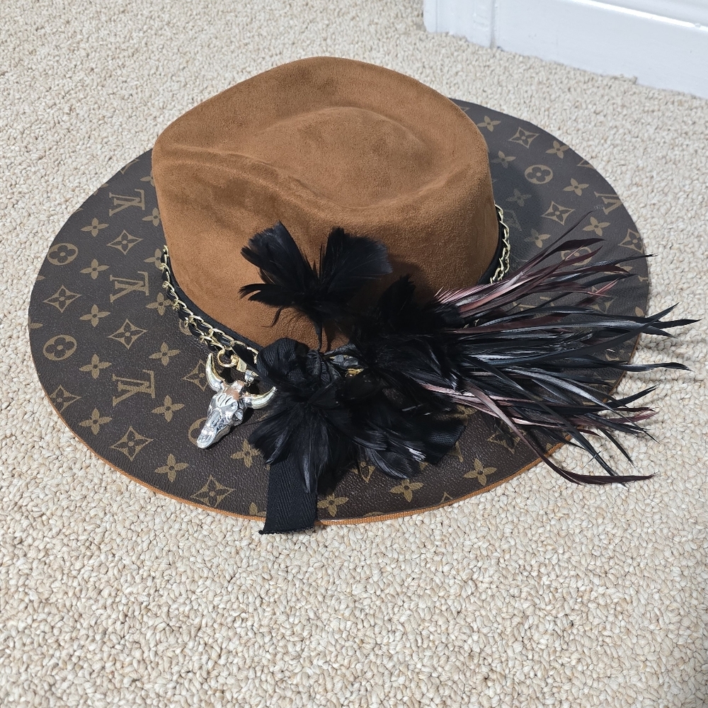 Brown and Black Fedora Women's Hat